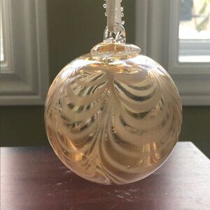 Golden Glass Hanging Ball - 3”
